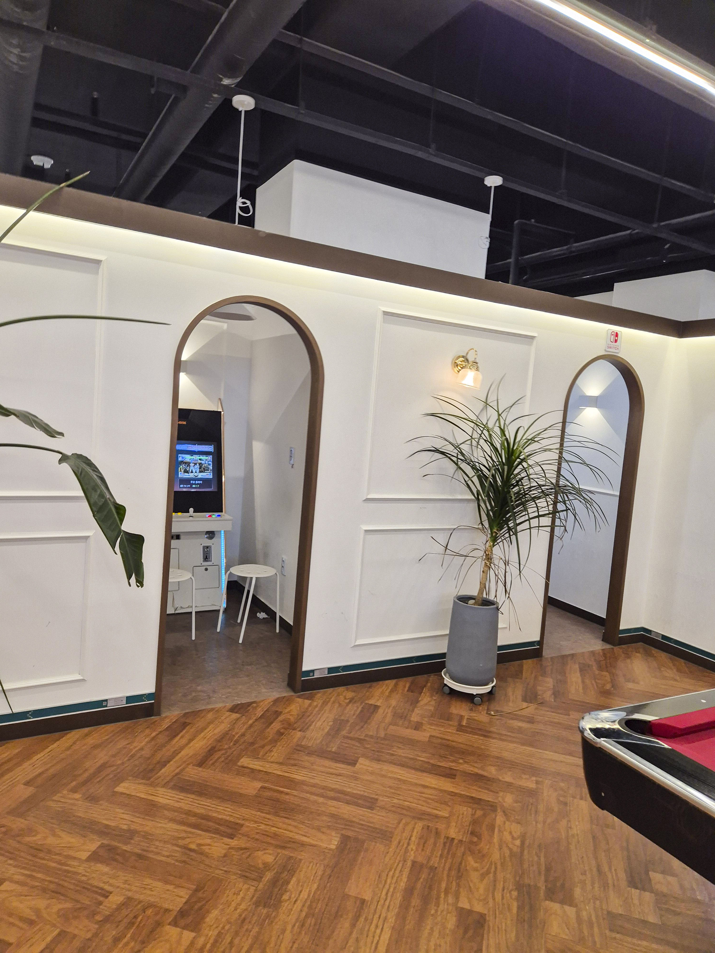 파주 보드게임 카페 보드스테이지의 오락기