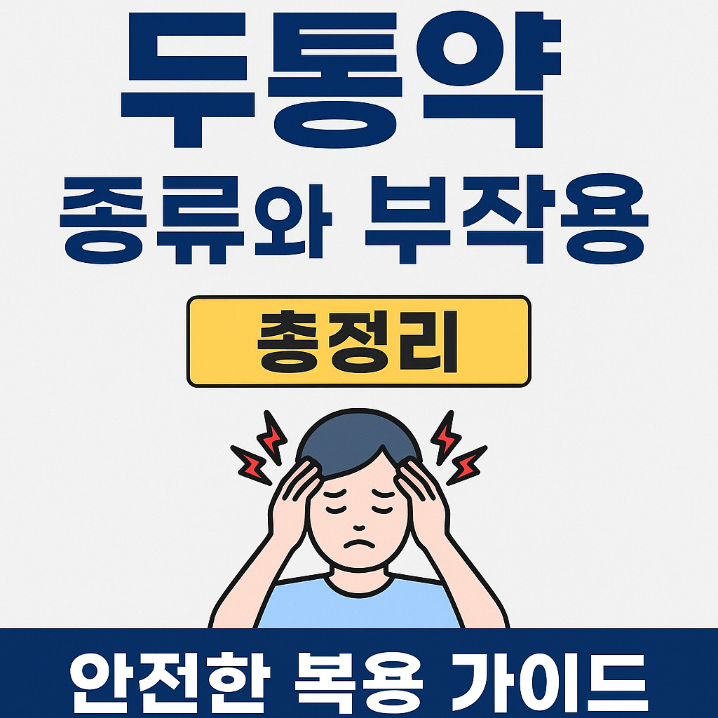 두통약 종류와 부작용 총정리