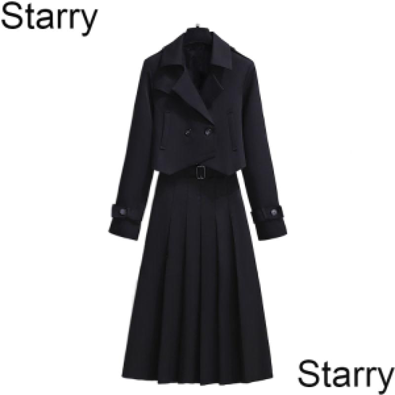 Starry 빅 사이즈 여성 정장 코트 스커트 투피스