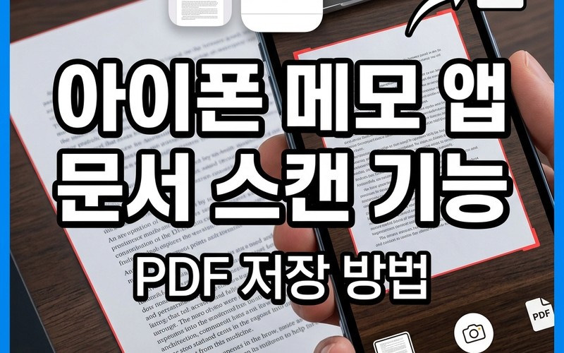 아이폰 메모 앱 문서 스캔 방법: PDF 저장·전자 서명·텍스트 추출 완