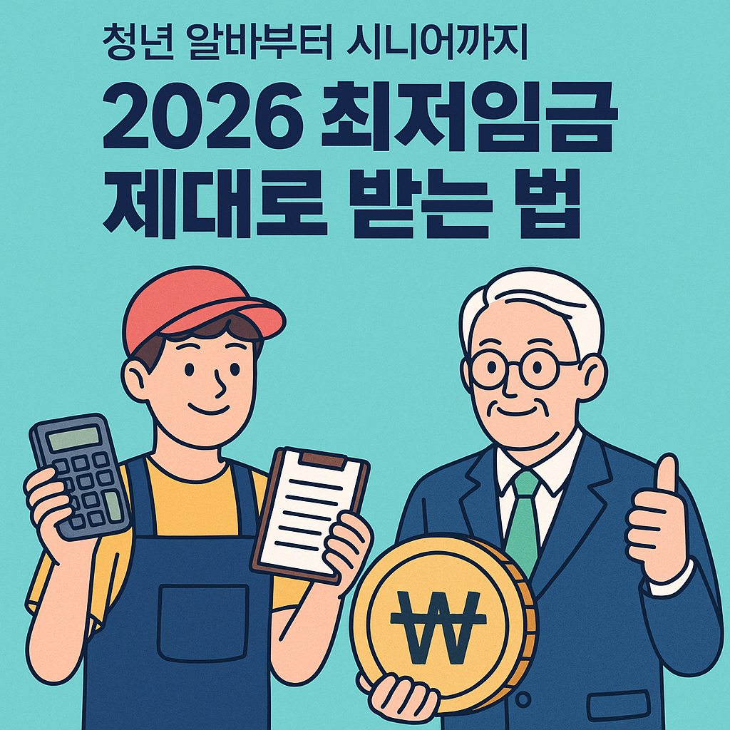 🚨 월급 루팡 방지법! 청년 알바부터 시니어까지! 2026 최저임금 제대로 받는 법