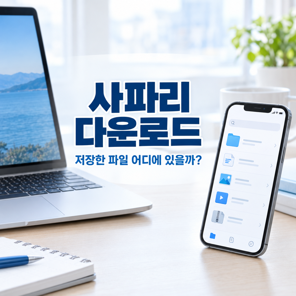 사파리 다운로드 위치 변경과 저장 폴더 찾기