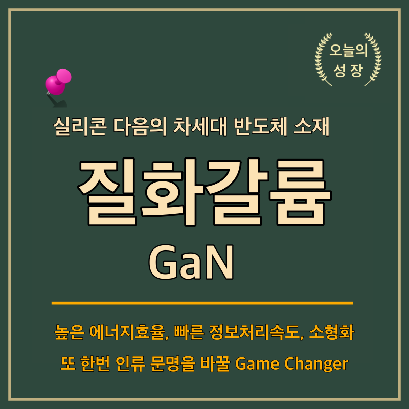 실리콘 다음의 차세대 반도체 소재로 질화갈륨이 각광받고 있다