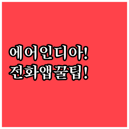 에어인디아 문의 전화번호부터 앱 사용..