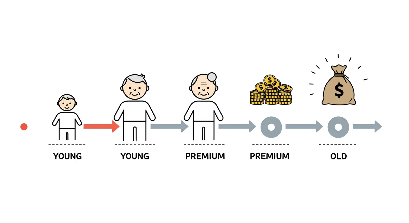 젊을 때 가입하면 보험료가 저렴하고, 나이가 들면 비싸지는 실손보험의 특징