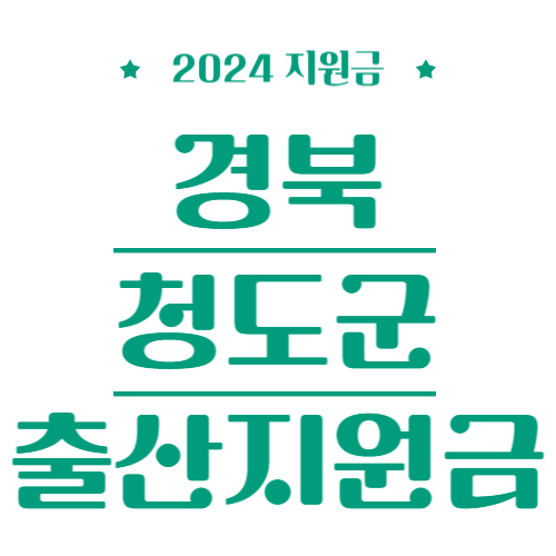 2024 경북 청도군 출산지원금