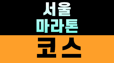 서울 마라톤 코스 동아마라톤 일정