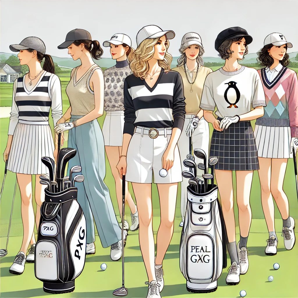 여성 골퍼들 사진