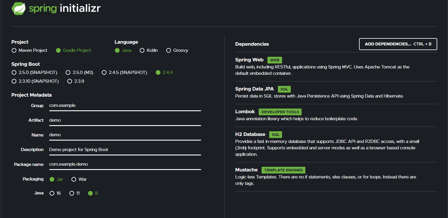 [Spring Boot] 스프링 부트 : 초기 개발환경 설정 및 프로젝트 빠르게 생성하기