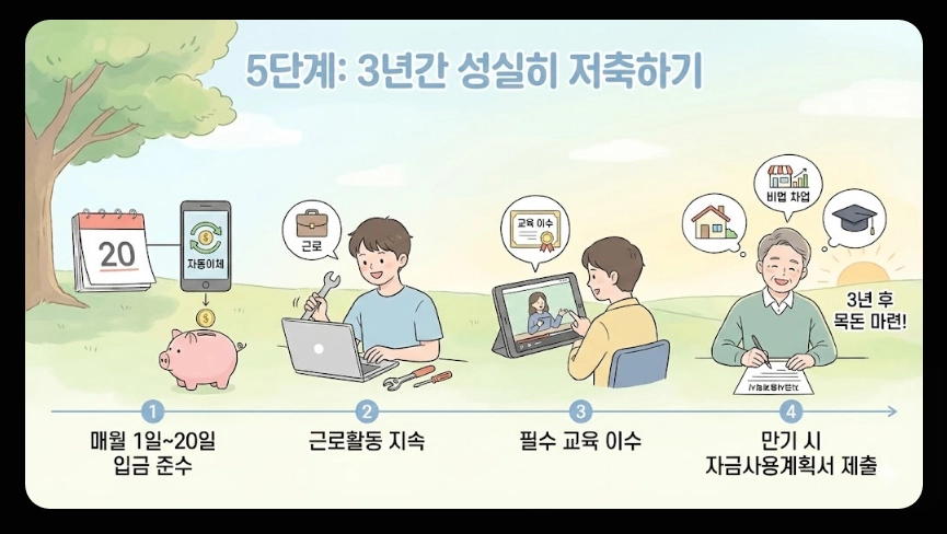 청년내일저축계좌 신청자격,신청방법,지원금액 5분확인