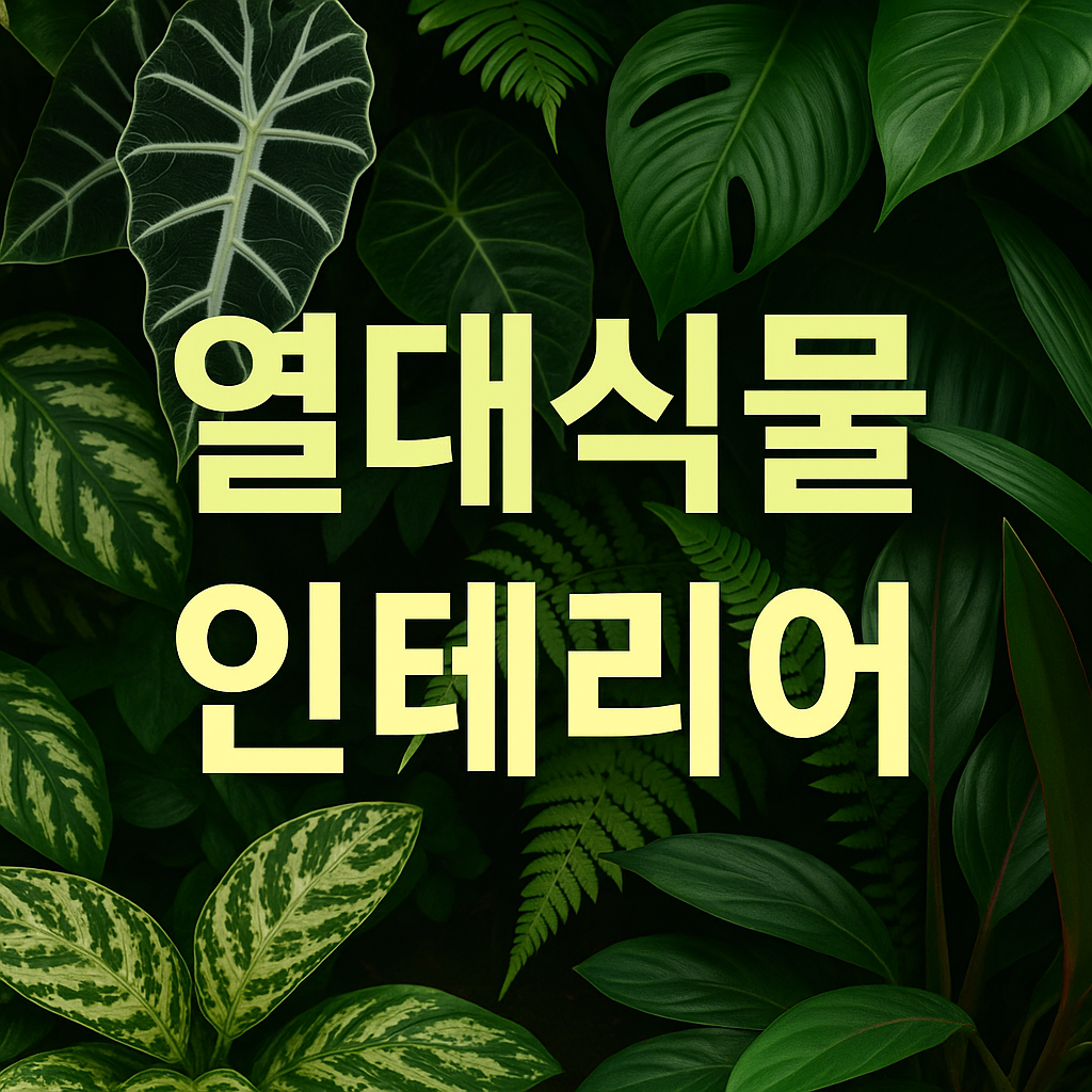 실내 정글스타일 인테리어