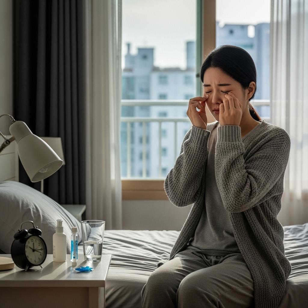 마이봄선 기능 장애로 인한 안구건조증 증상