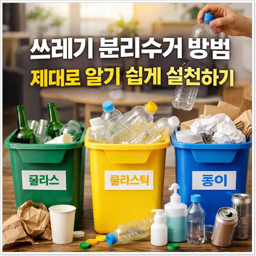 쓰레기 분리수거 방법 제대로 알기 쉽게 실천하기