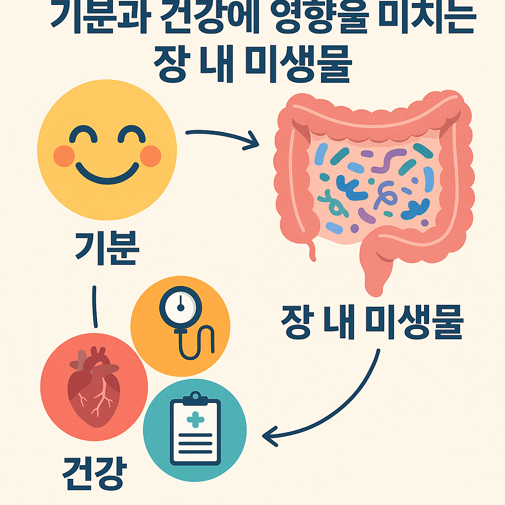 기분과 건강에 영향을 주는 장 내 미생물 이미지