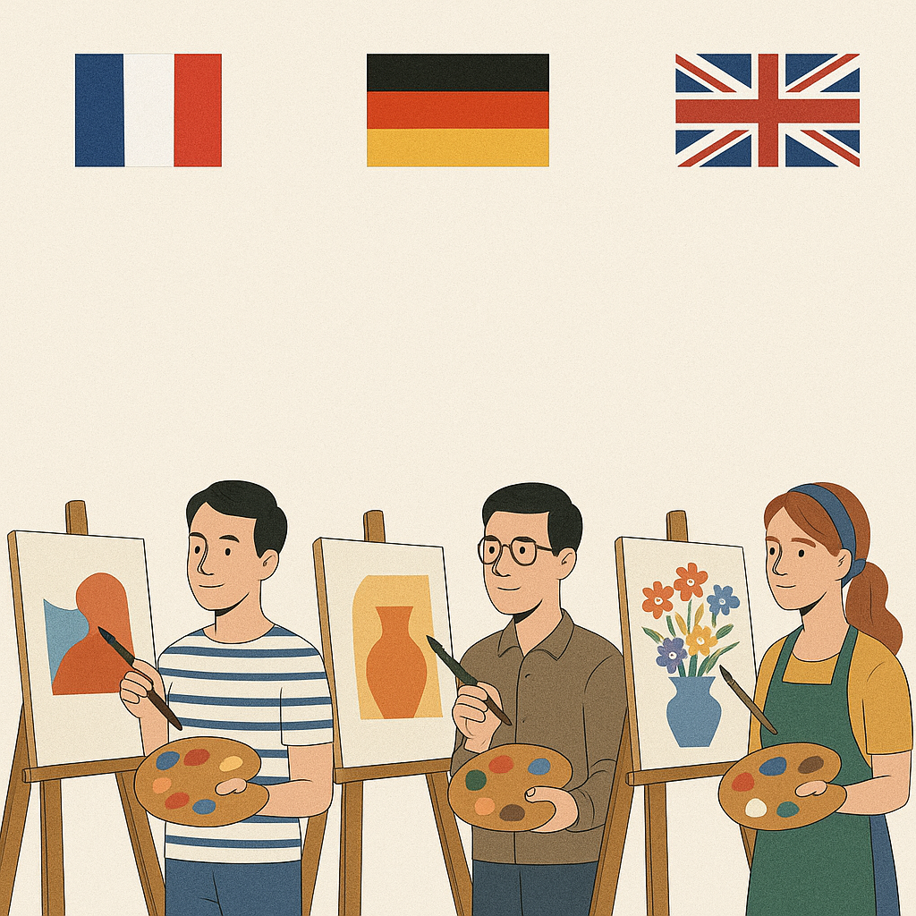 국가별 예술지원제도와 화가 활동 비교 (프랑스, 독일, 영국) 사진