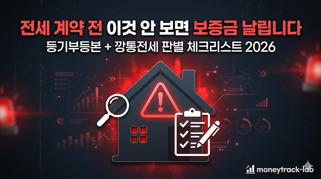 2026년 전세사기 예방 등기부등본 보는 법 안전매물 체크리스트