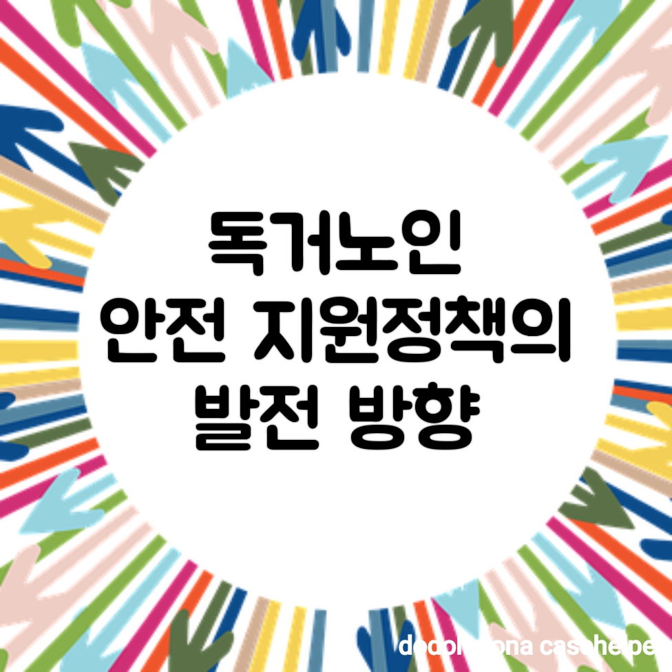 독거노인 안전 지원정책의 발전 방향