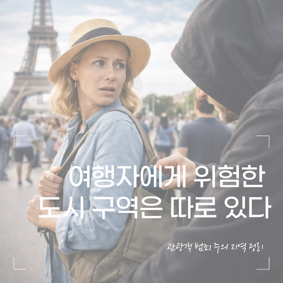 여행자에게 위험한 도시 구역은 따로 있다 &ndash; 관광객 범죄 주의 지역 정리