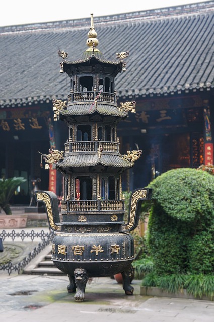 중국 도교 사원 사진