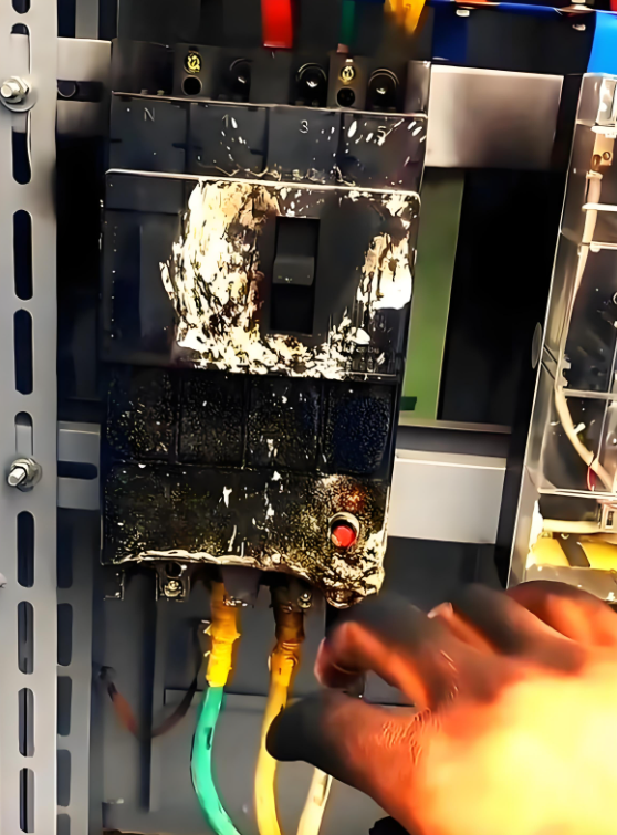 과전류로차기기가탄모습의사진