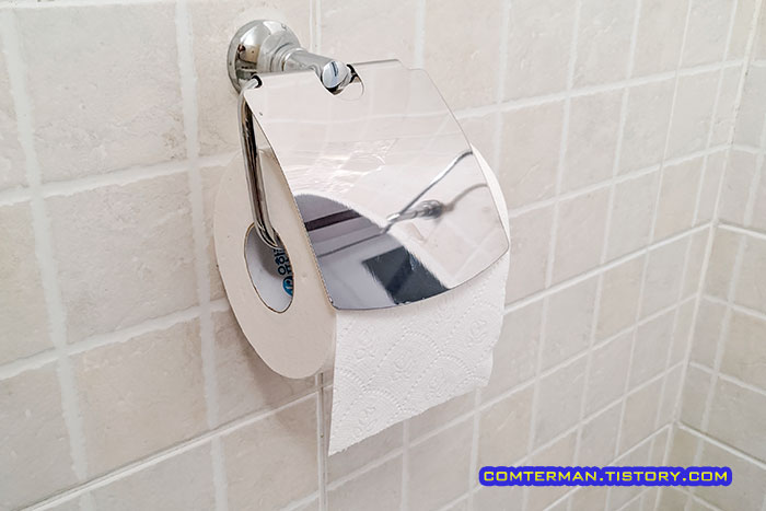 욕실 휴지 걸이 교체 DIY
