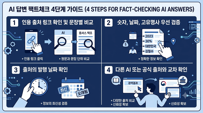 AI 답변 팩트체크 4단계 가이드