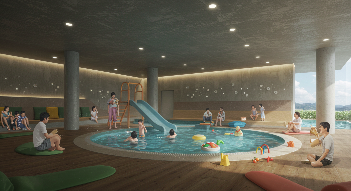 부산 실내 미온수 키즈풀 블링워터룸
