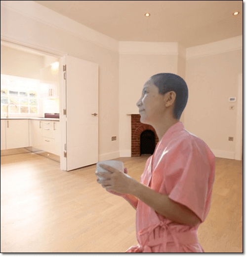 암 투병중인 여성