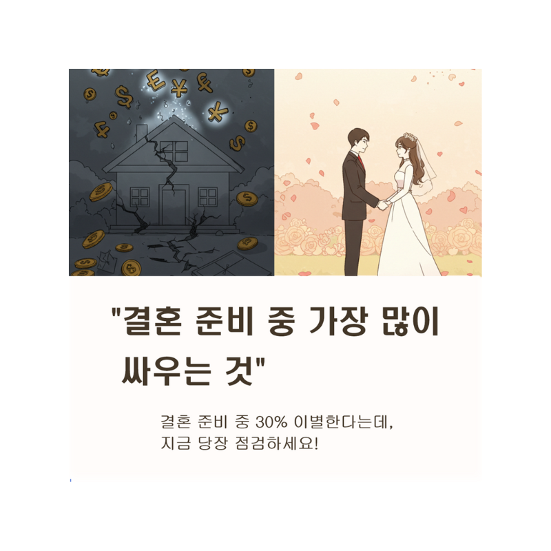 싸우다 지쳐 헤어지지 마세요! 결혼 준비 현명하게 대처하는 법