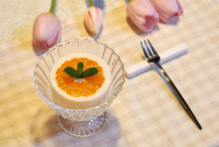 우유 귤양갱 귤푸딩