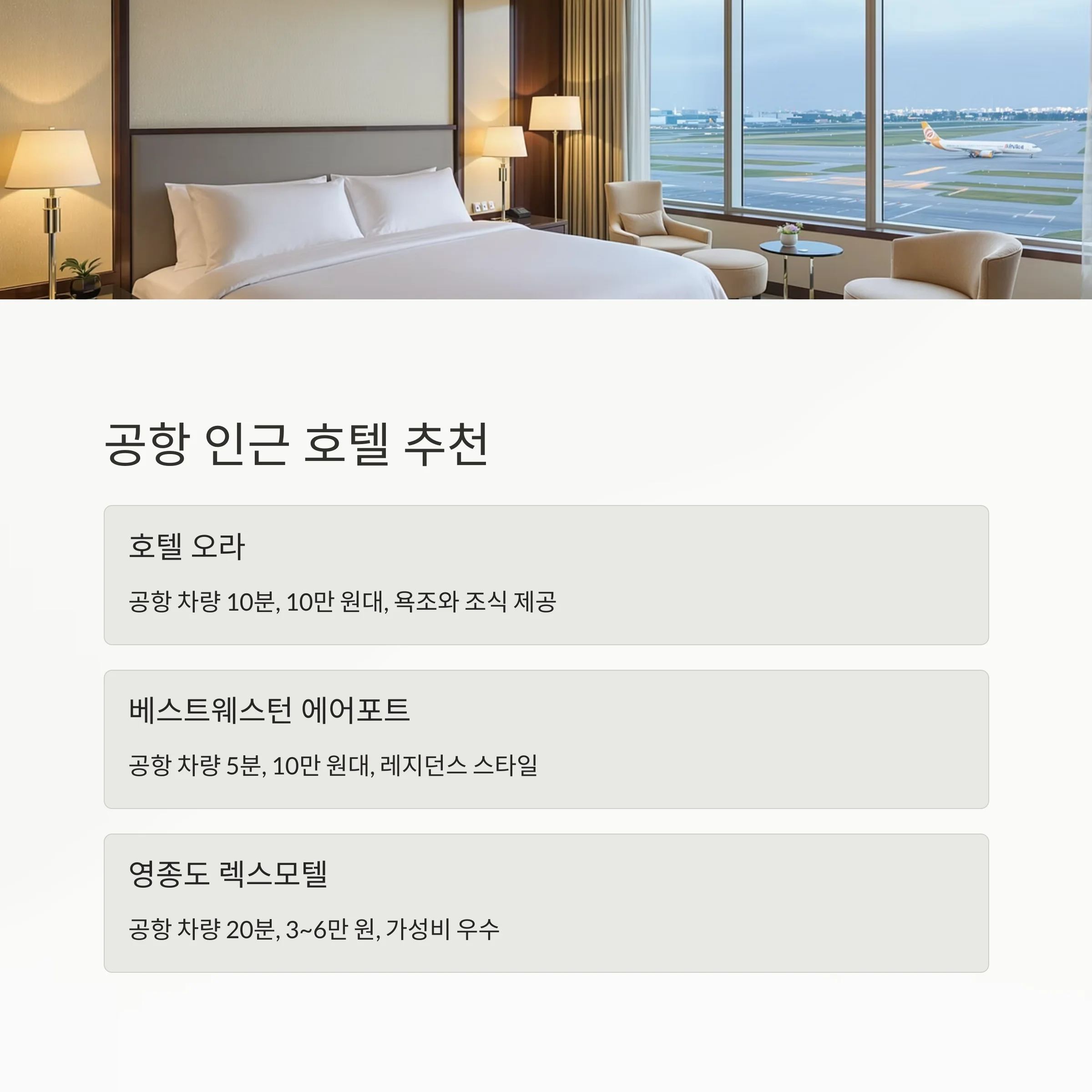 인천공항 새벽 비행기 &amp; 소래포구 숙박