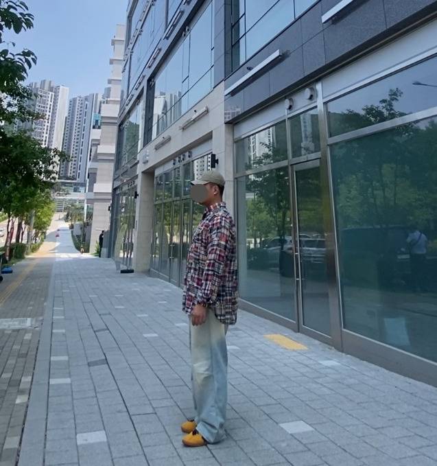 데일리룩('26. 6. 2.)더블알엘 가먼트다잉 트윌 볼캡, 폴로랄프로렌 패치워크 마드라스 코튼 클래식핏 셔츠 , 에러스익셉티드 연청 데님 팬츠, 컨버스 올스타 클래식 트레이너