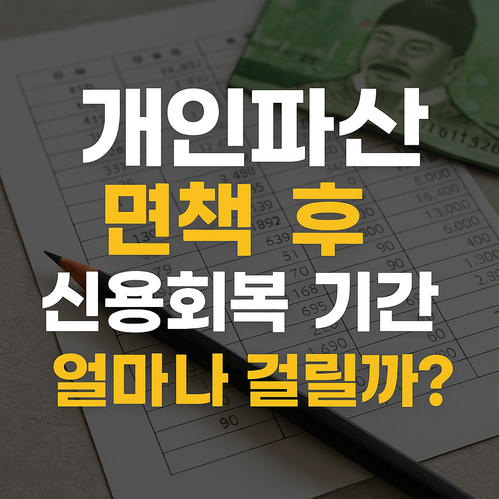 개인파산 면책 후 신용회복 기간