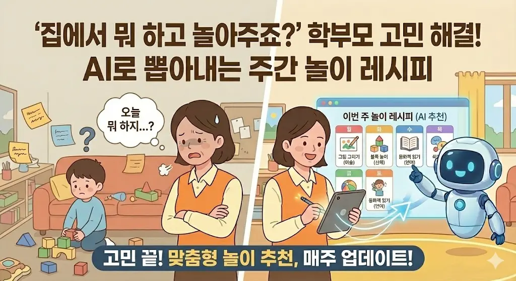 AI로 뽑아내는 주간 놀이 레시피