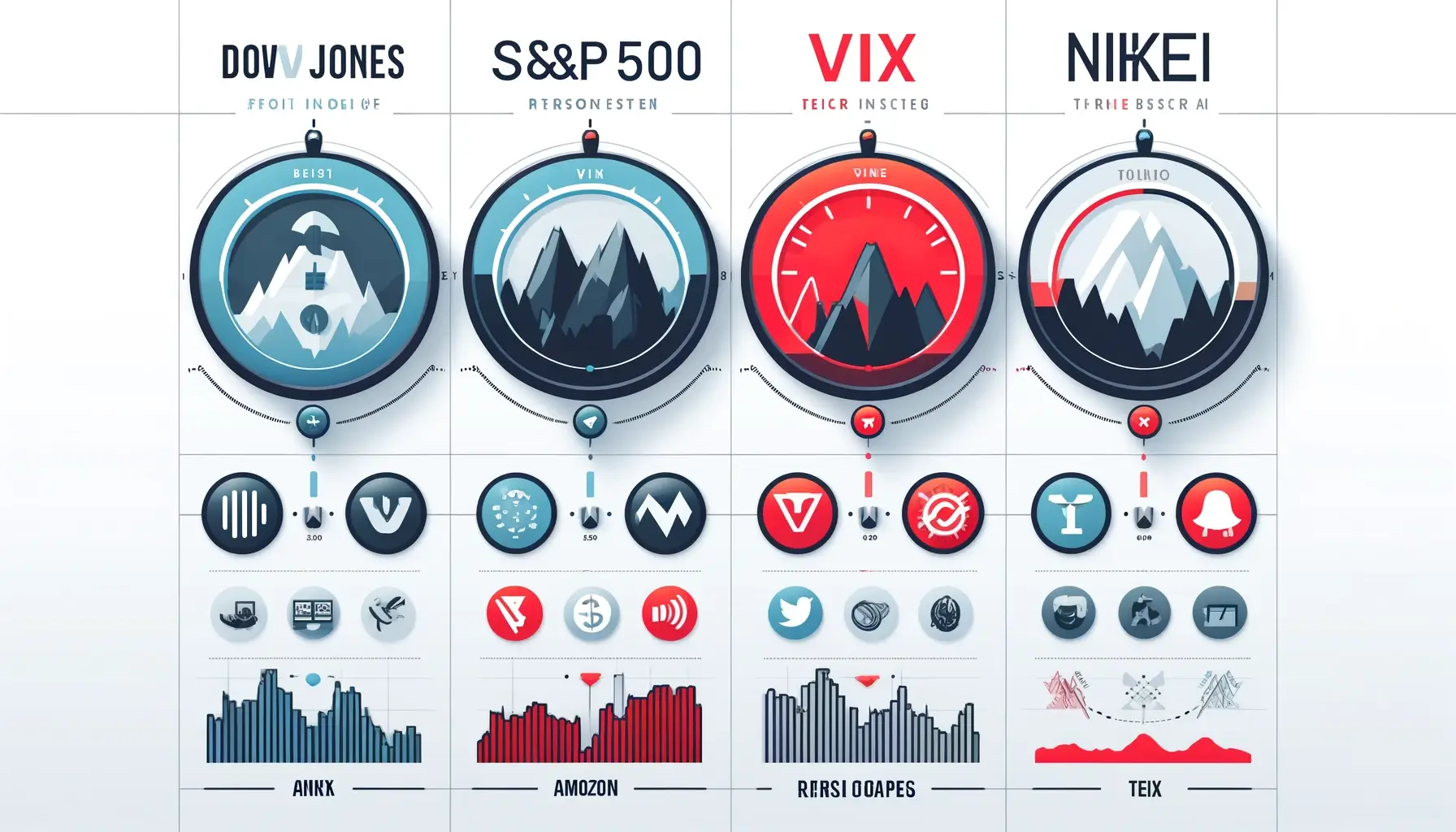 다우존스-S&amp;P500-VIX-니케이-지수-기본개념확인