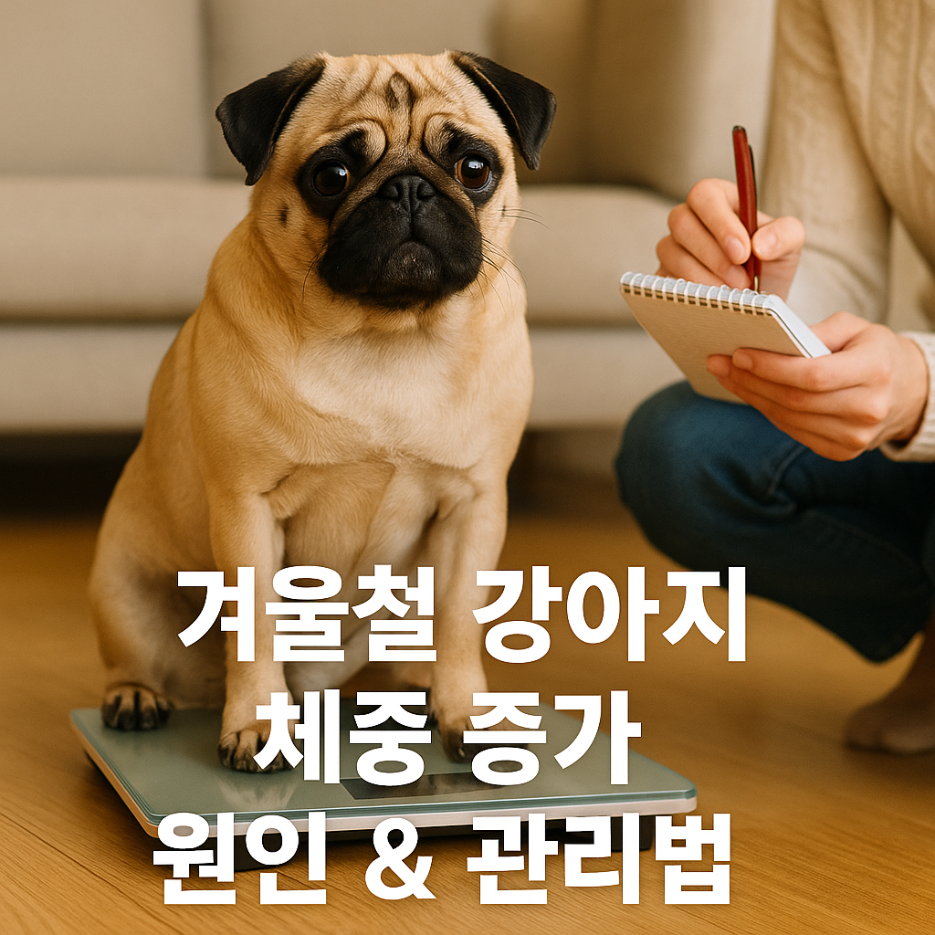 겨울철 강아지 체중 증가 원인&관리법, 실사형 이미지