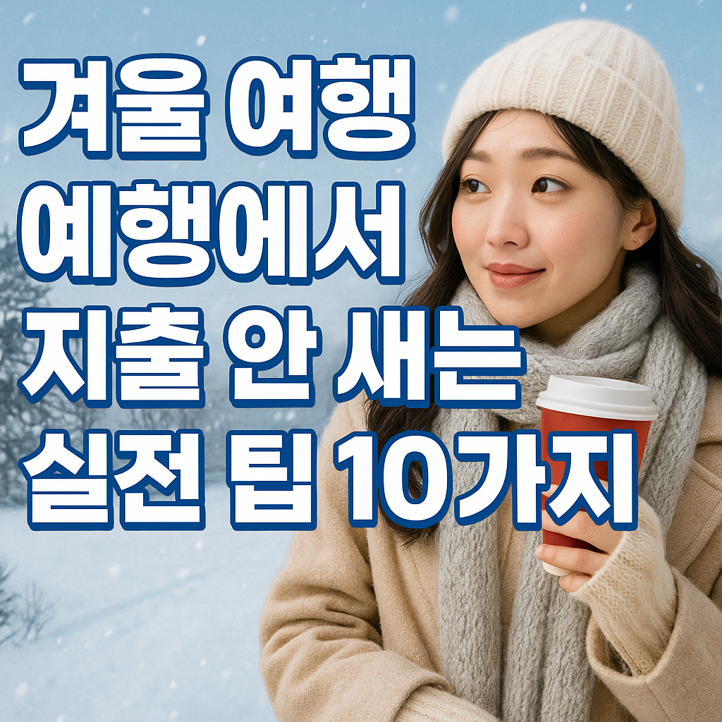 겨울 여행에서 돈 안새는 실전 팁 이미지 AI 작성