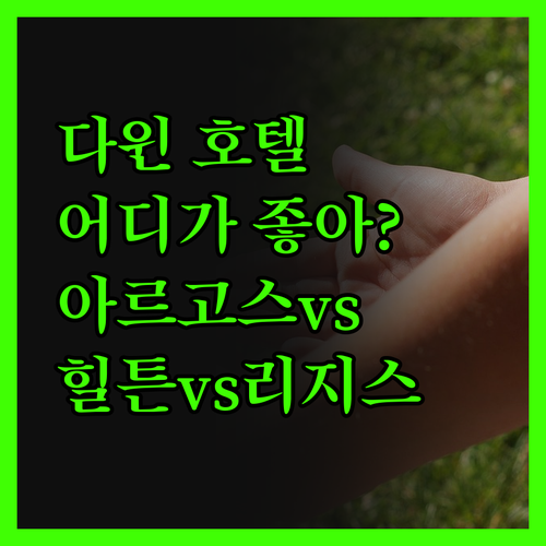 다윈 시내 호텔 완벽 분석 아르고스 