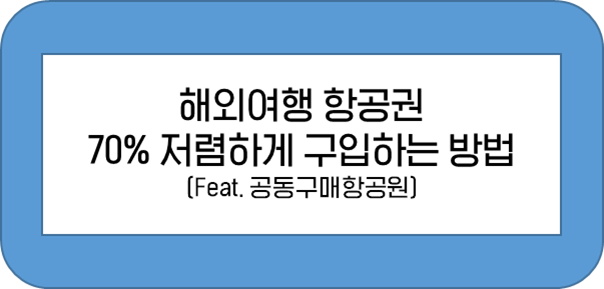 공동구매항공권 구입