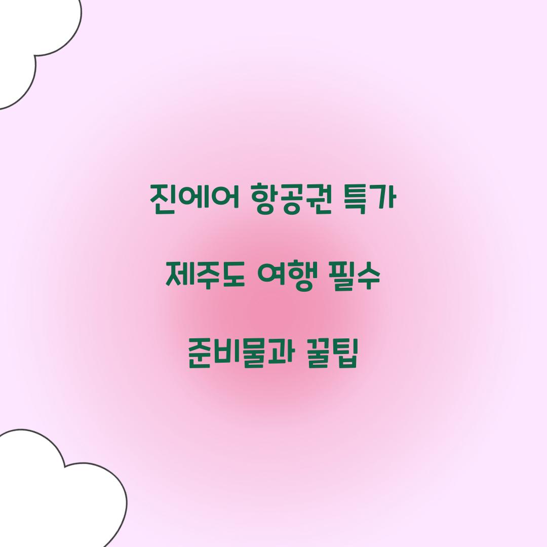 진에어 항공권
