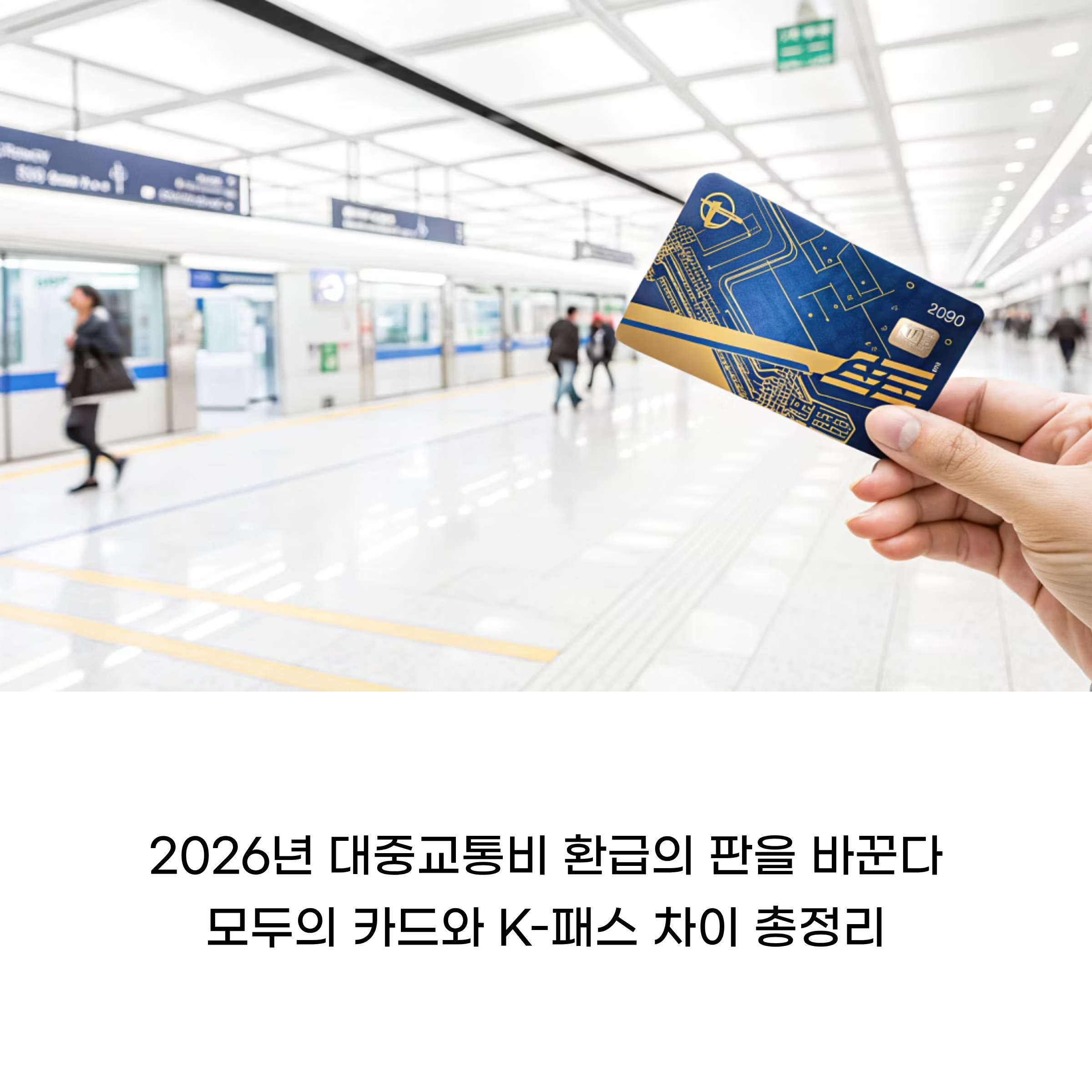 2026년 대중교통비 환급의 판을 바꾼다! 모두의 카드와 K-패스 차이 총정리