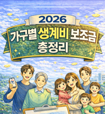 생계비 지원제도 총정리, 1인가구·다자녀·노인·한부모·위기가구