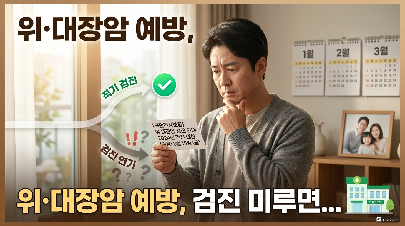 위·대장암 예방, 검진 미루면 병 키운다… 가장 현명한 건강검진 타이밍