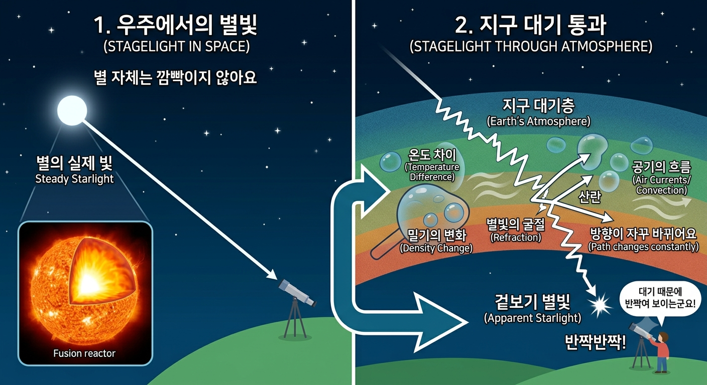 별은 왜 반짝반짝 빛날까? 밤하늘 별빛에 숨은 과학