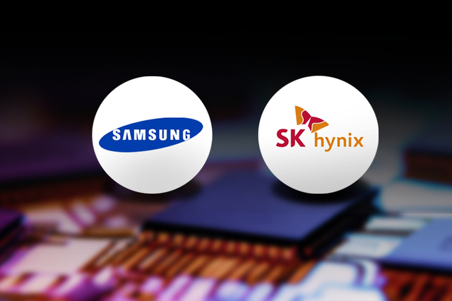 삼성전자와 하이닉스 반도체 이미지