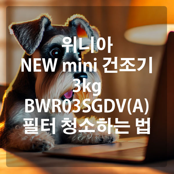 위니아 NEW mini 건조기 3kg BWR03SGDV(A) 필터 청소하는 법