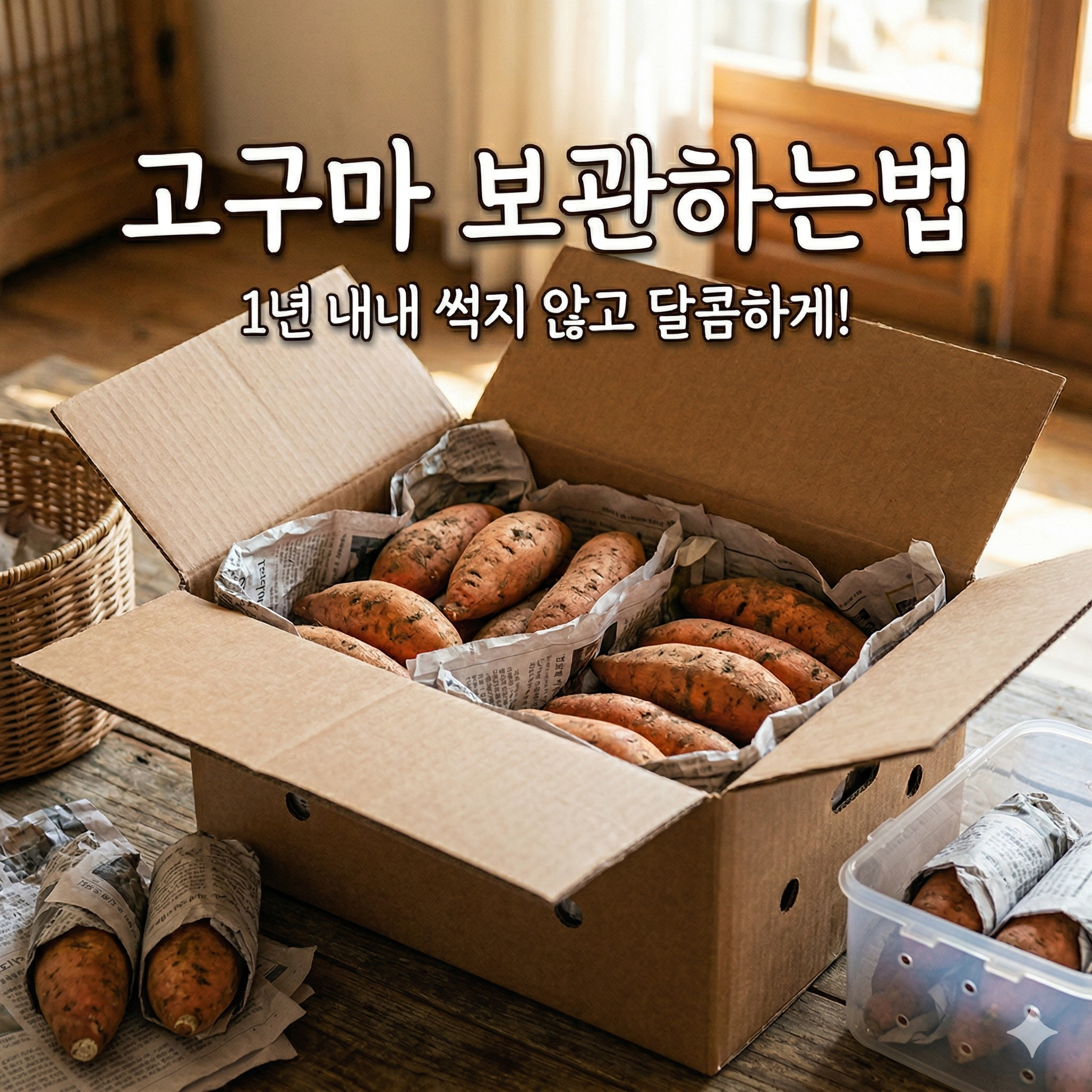 고구마 보관하는법: 1년 내내 썩지 않고 달콤하게 유지하는 꿀팁