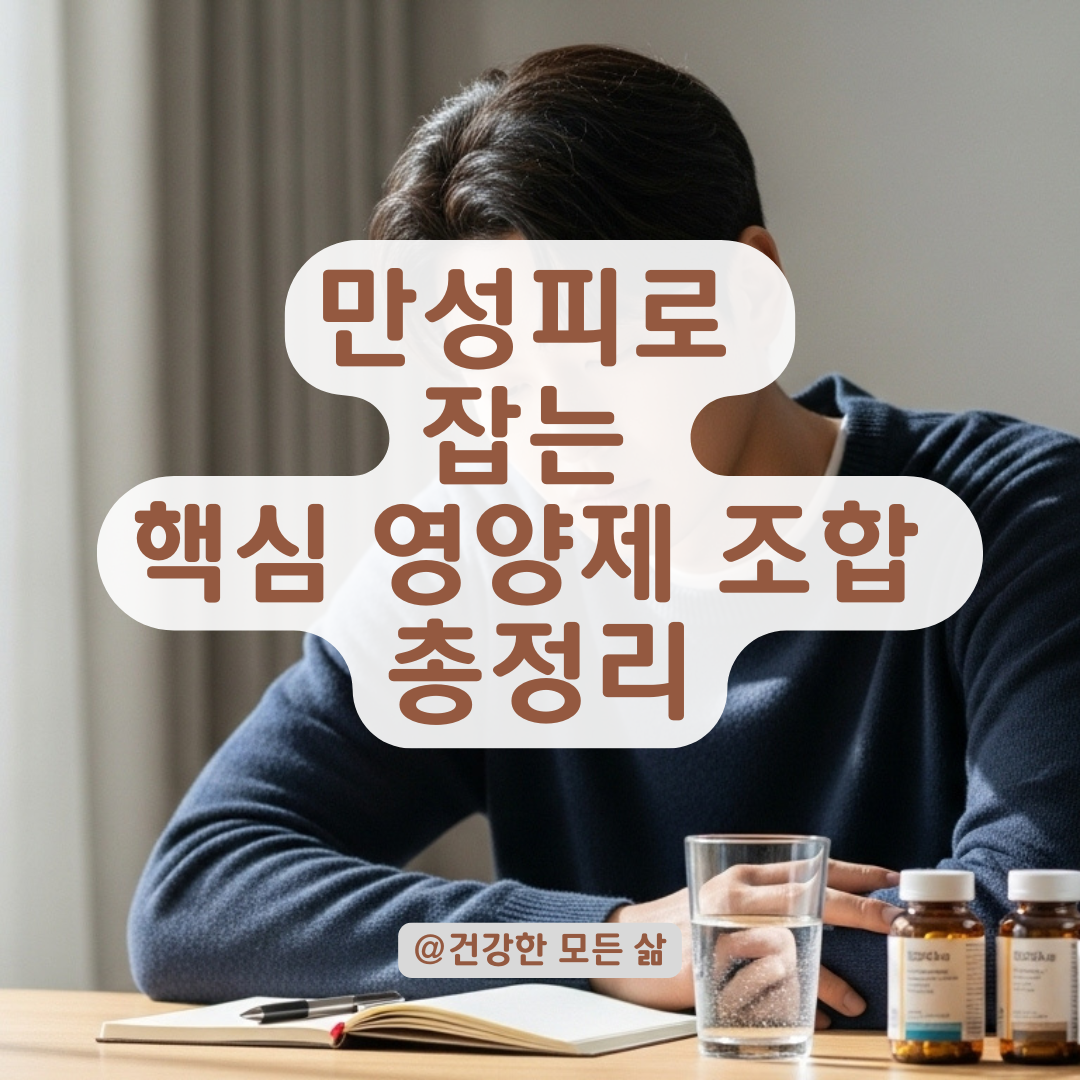 하루 종일 피곤하다면? 만성피로 잡는 핵심 영양제 조합 공개.