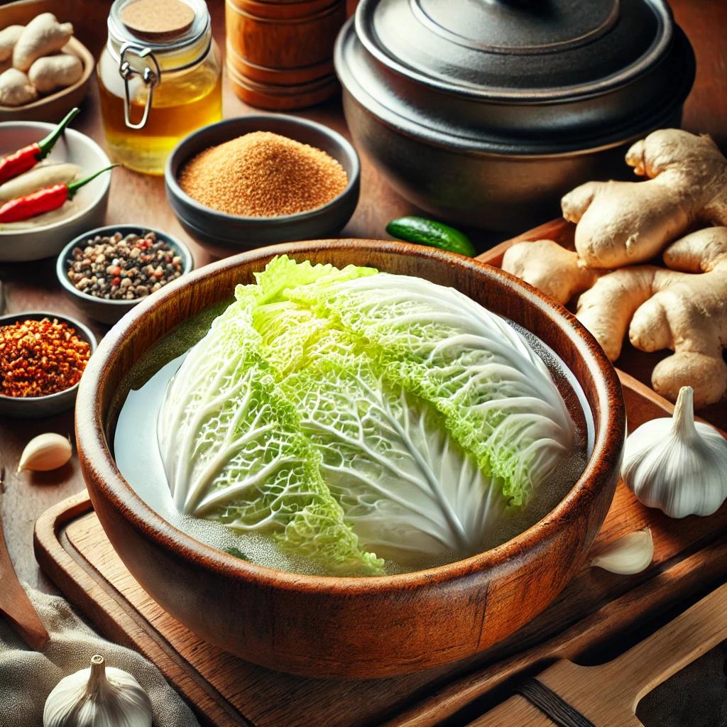 절임배추백김치담그기
