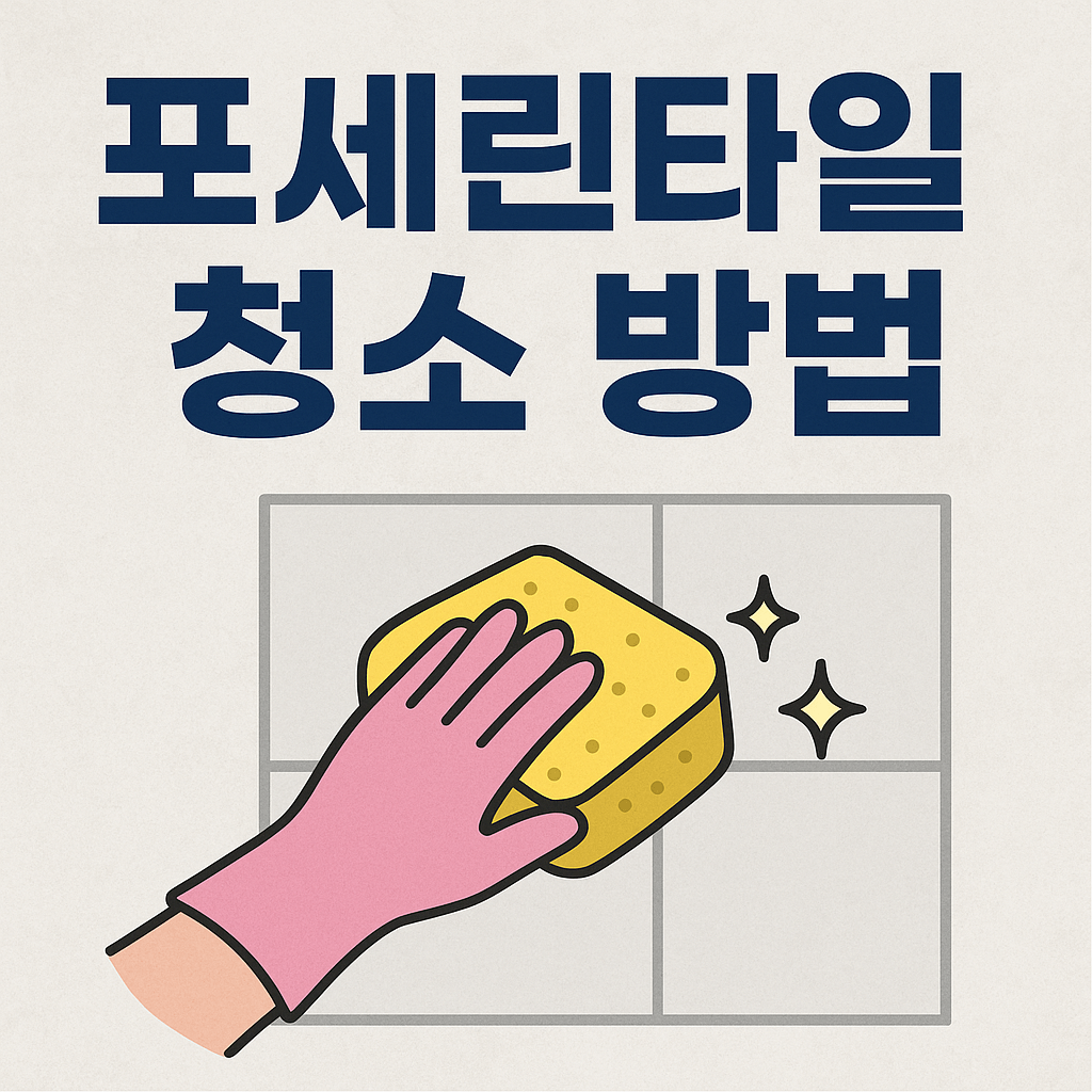 포세린타일 청소 방법